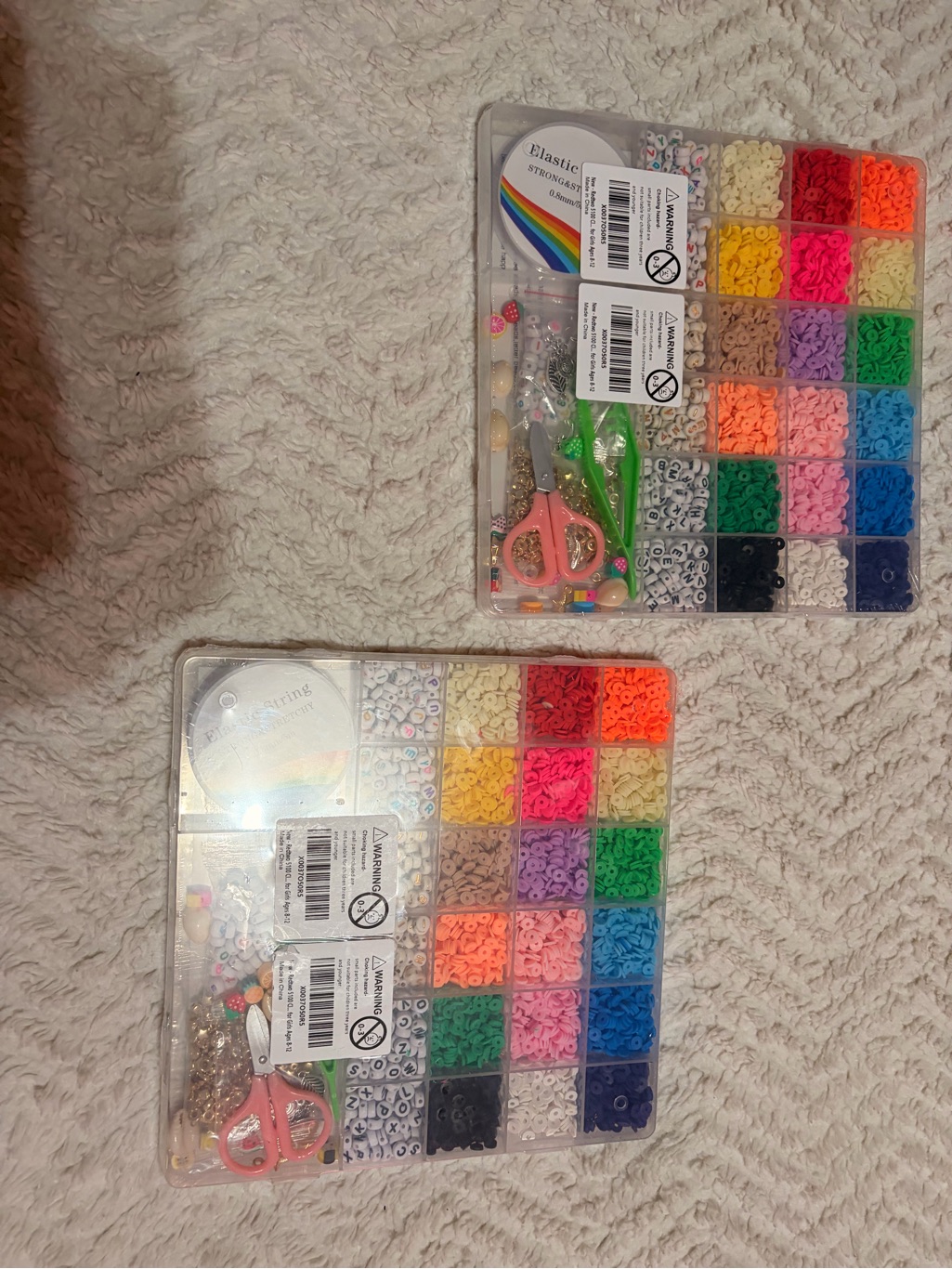 Bead  Craft Kit With Multicolor Alphabet Beads  Charms